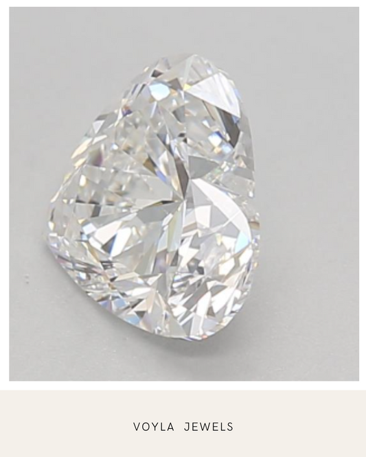 Lab Grown Heart Diamond 1.00ct E IF