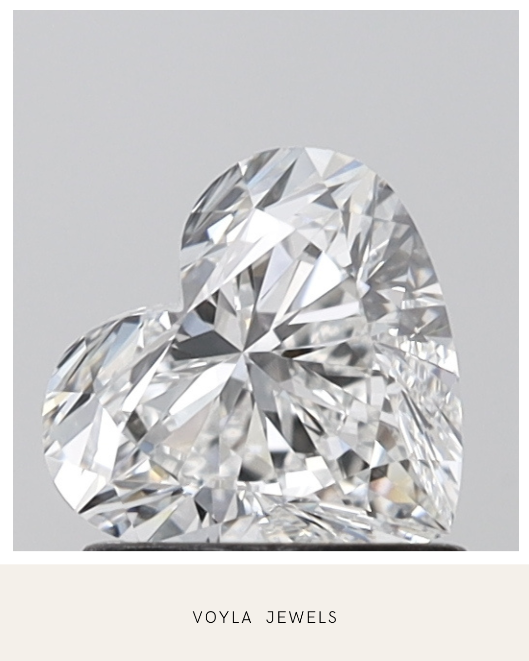 Lab Grown Heart Diamond 1.00ct E VVS1