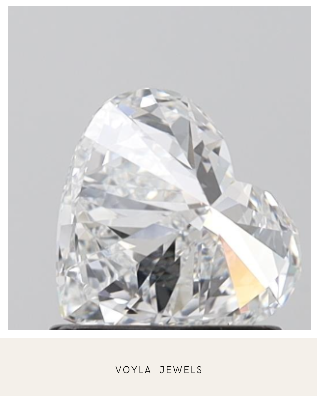 Lab Grown Heart Diamond 1.00ct E VVS1