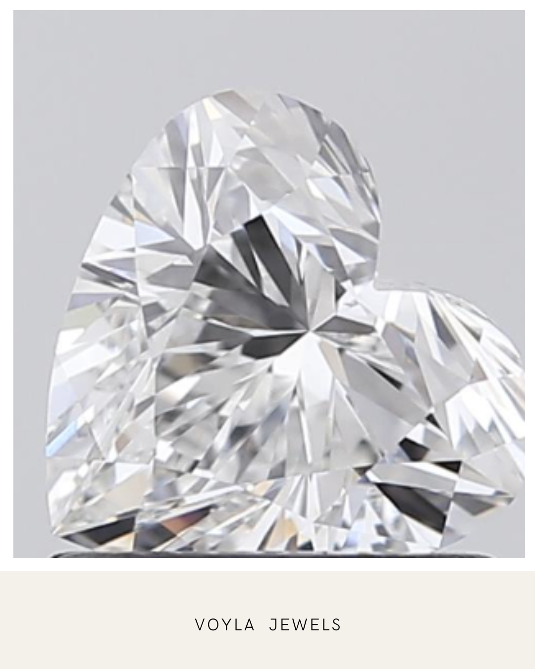 Lab Grown Heart Diamond 1.00ct F VS1