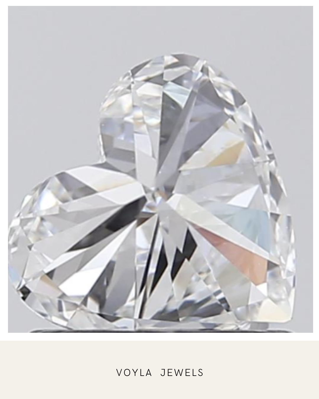Lab Grown Heart Diamond 1.00ct F VS1