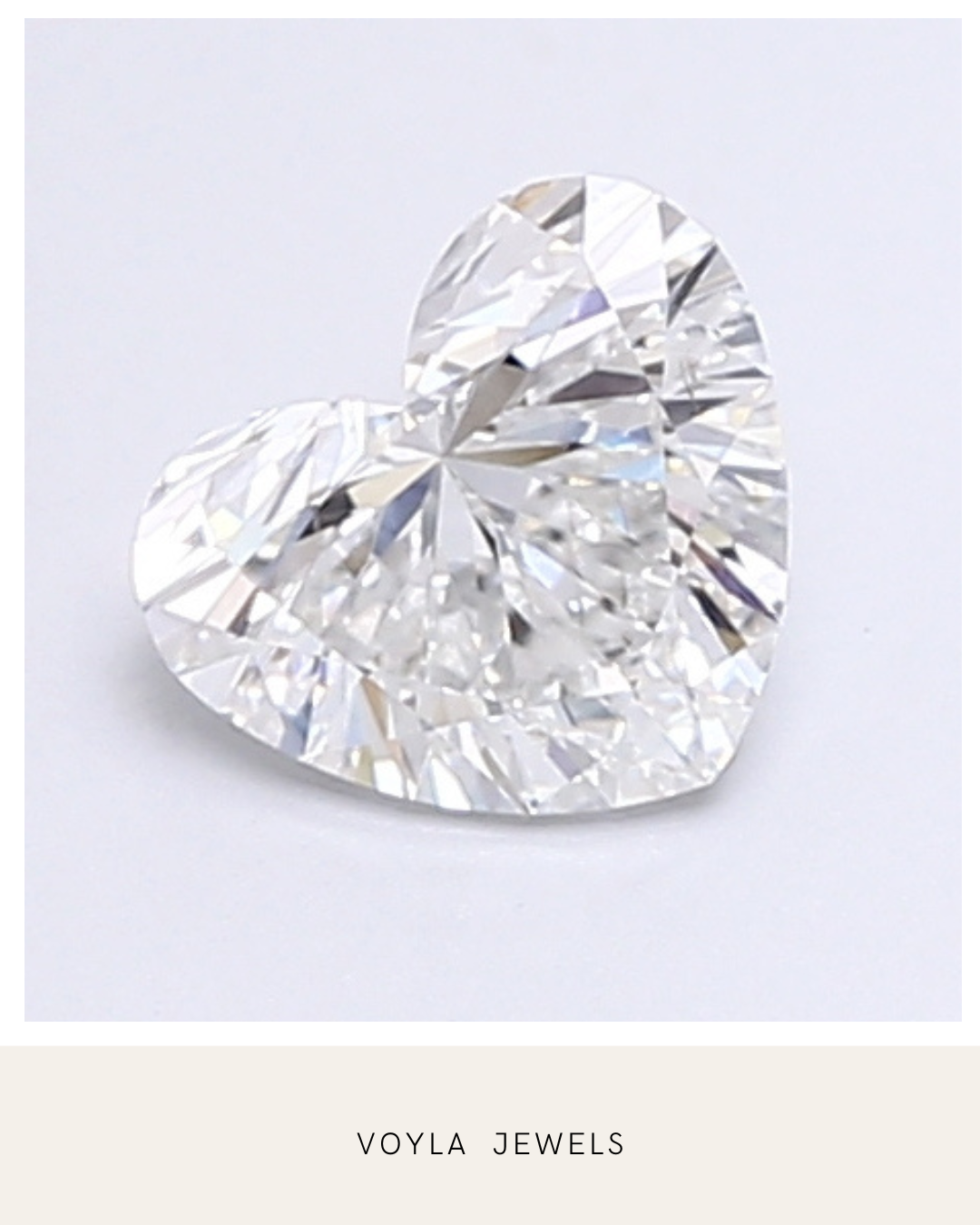 Lab Grown Heart Diamond 1.00ct F VS2