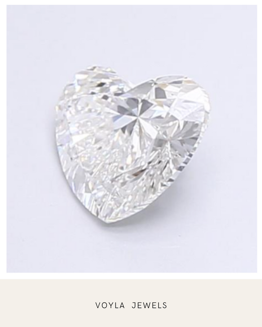Lab Grown Heart Diamond 1.00ct F VS2