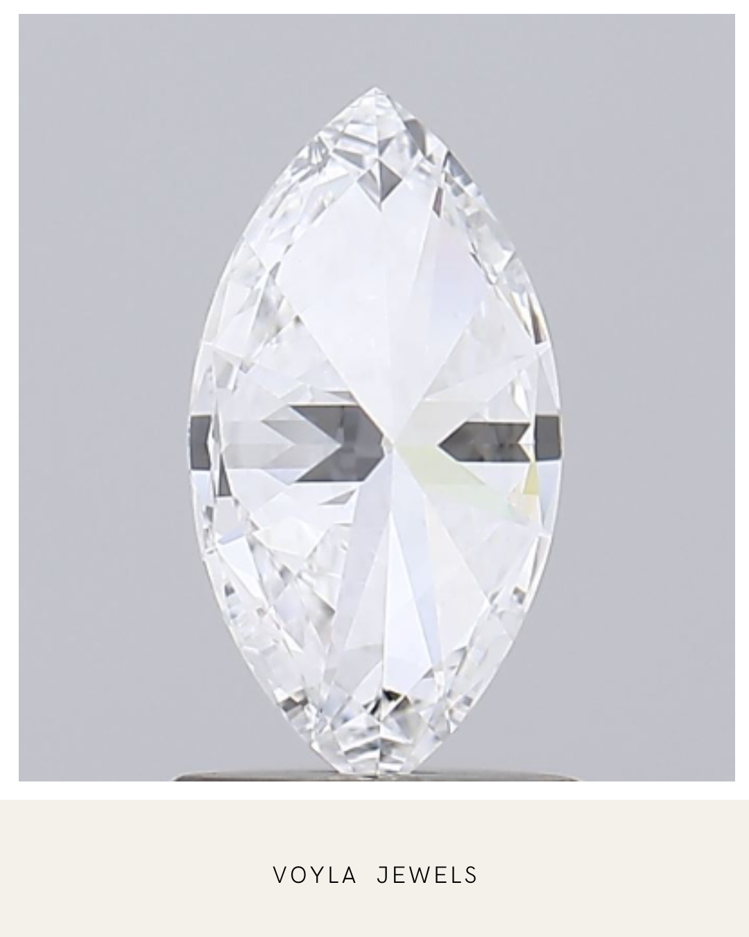 Lab Grown Marquise Diamond 1.00ct D VVS2