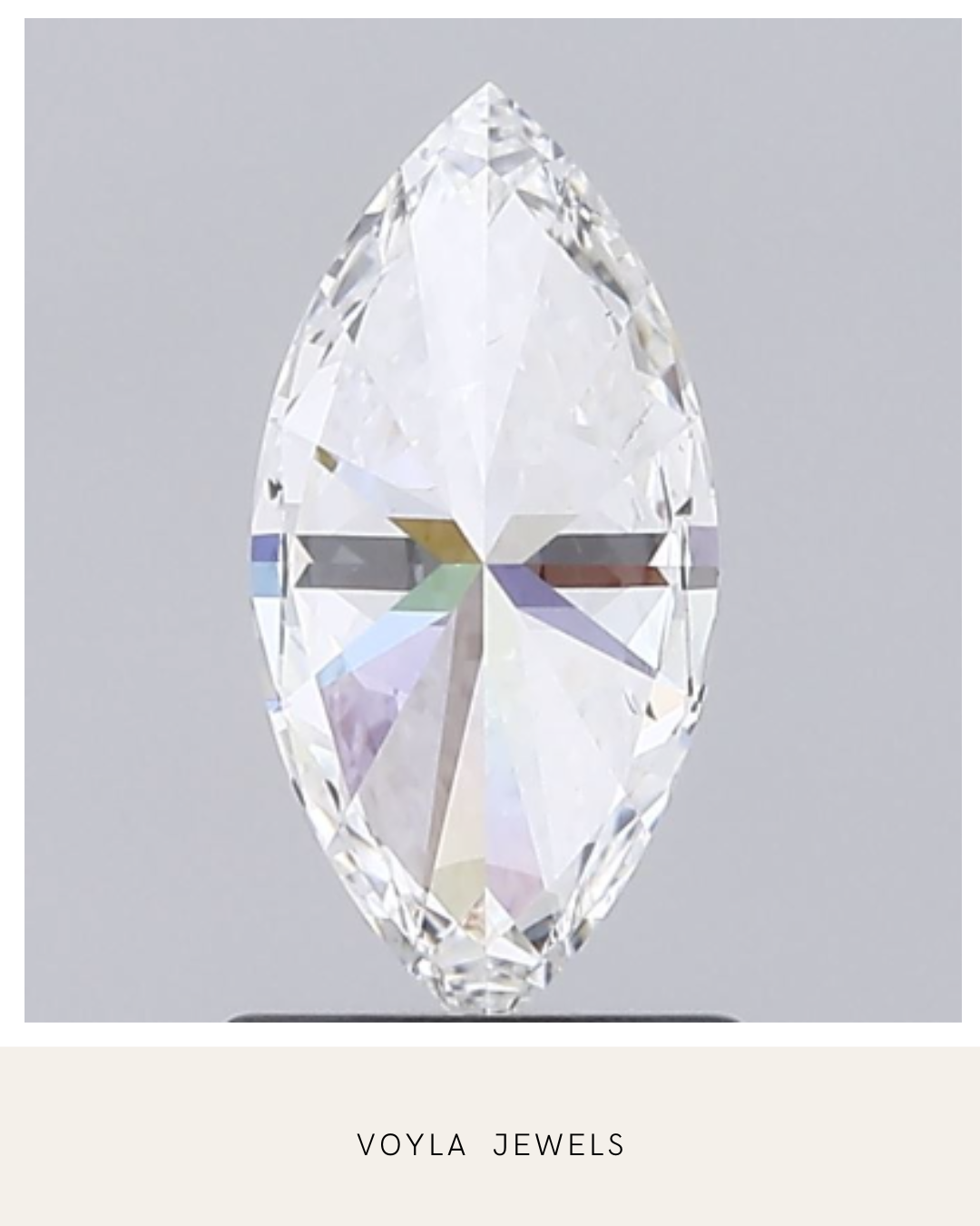 Lab Grown Marquise Diamond 1.00ct E VS2