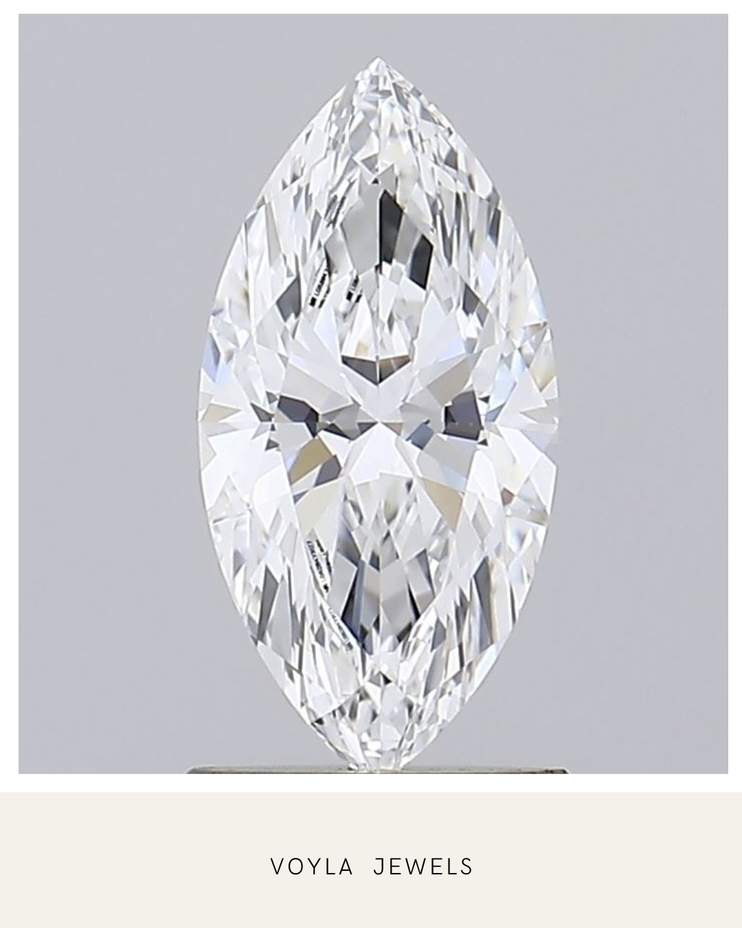 Lab Grown Marquise Diamond 1.00ct E VVS1