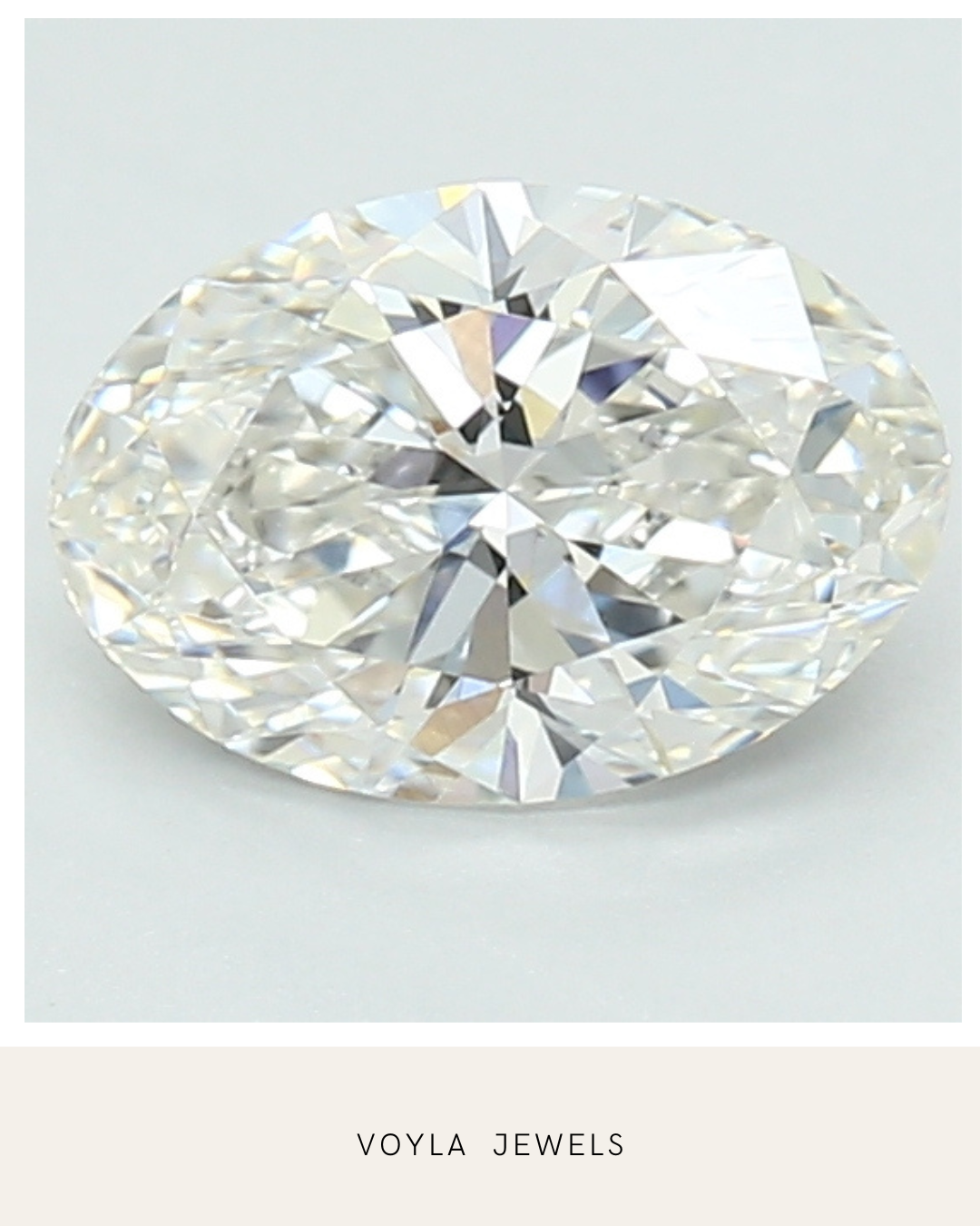 Lab Grown Oval Diamond 1.00ct F VVS2