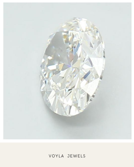Lab Grown Oval Diamond 1.00ct F VVS2