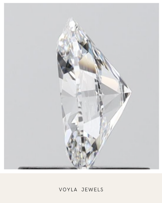 Lab Grown Oval Diamond 1.00ct F IF