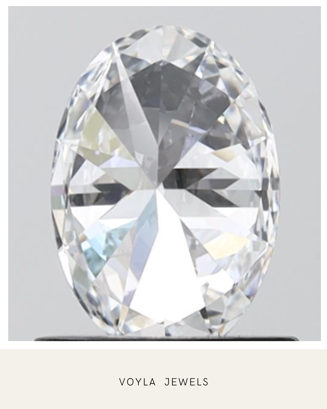 Lab Grown Oval Diamond 1.00ct D VS1
