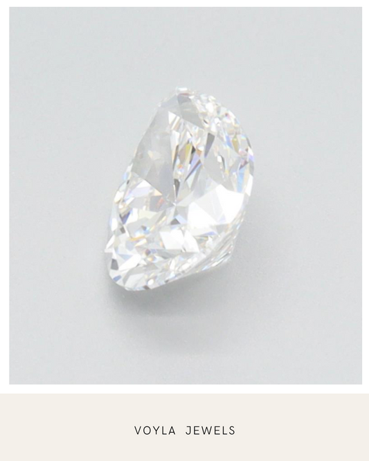 Lab Grown Pear Diamond 1.00ct E IF