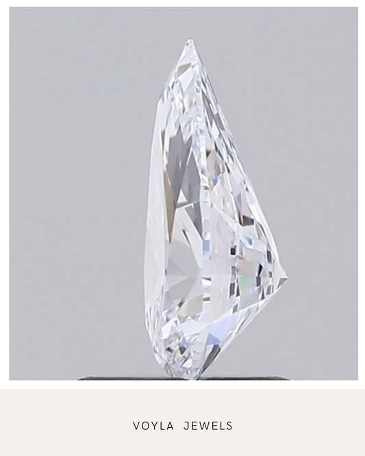 Lab Grown Pear Diamond 1.00ct F IF