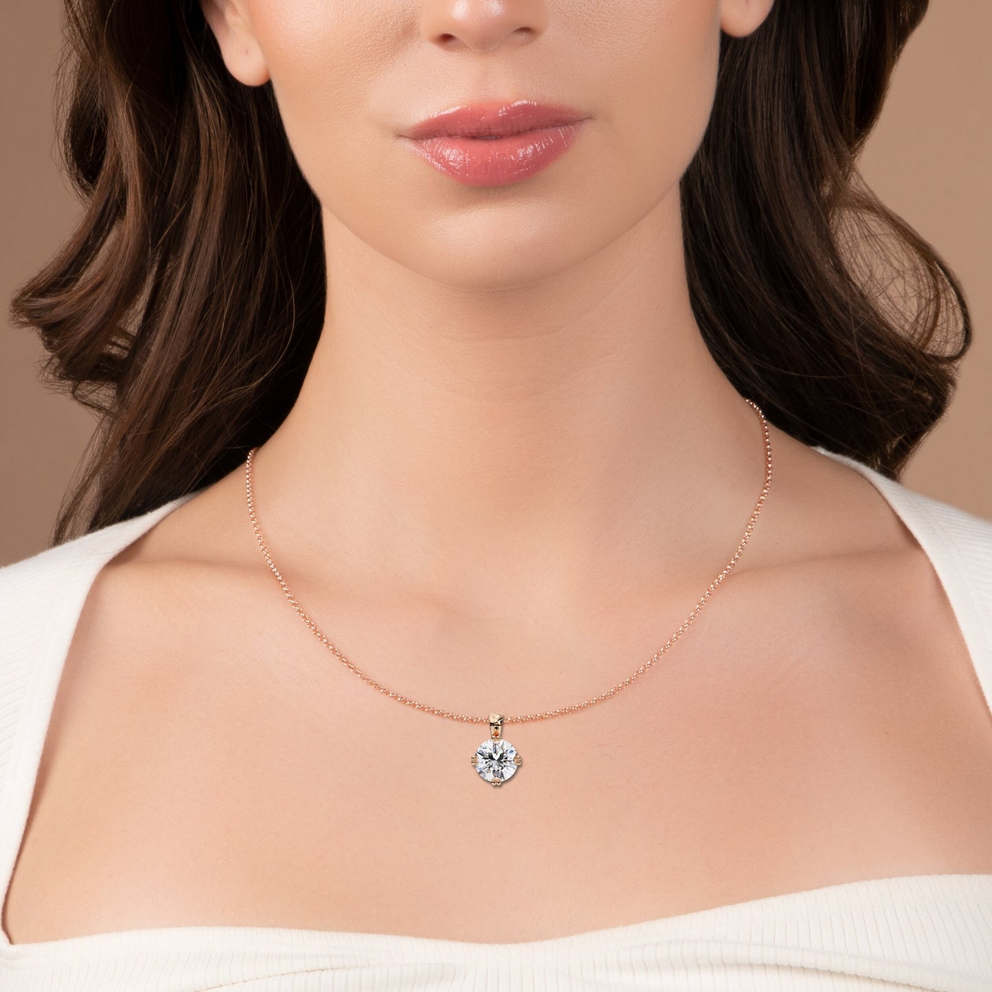 Pure Glint Solitaire Pendant