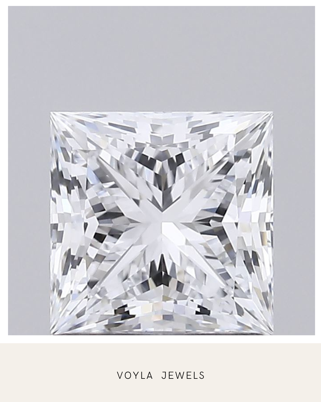 Lab Grown Princess Diamond 1.00ct E VVS1