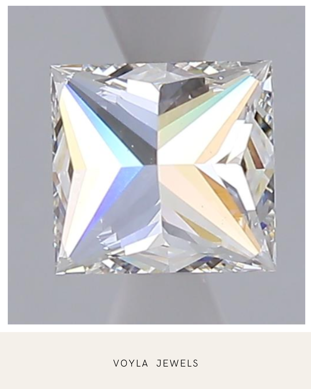 Lab Grown Princess Diamond 1.00ct F VVS1