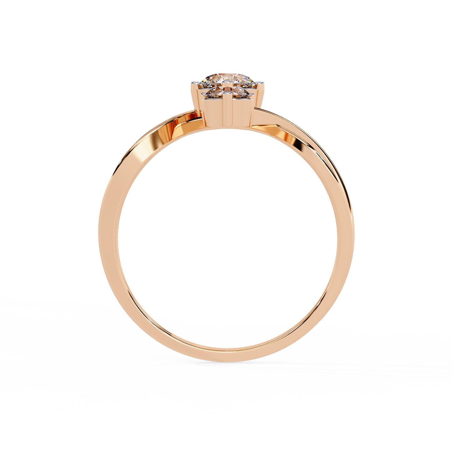 Knot Diamond Ring