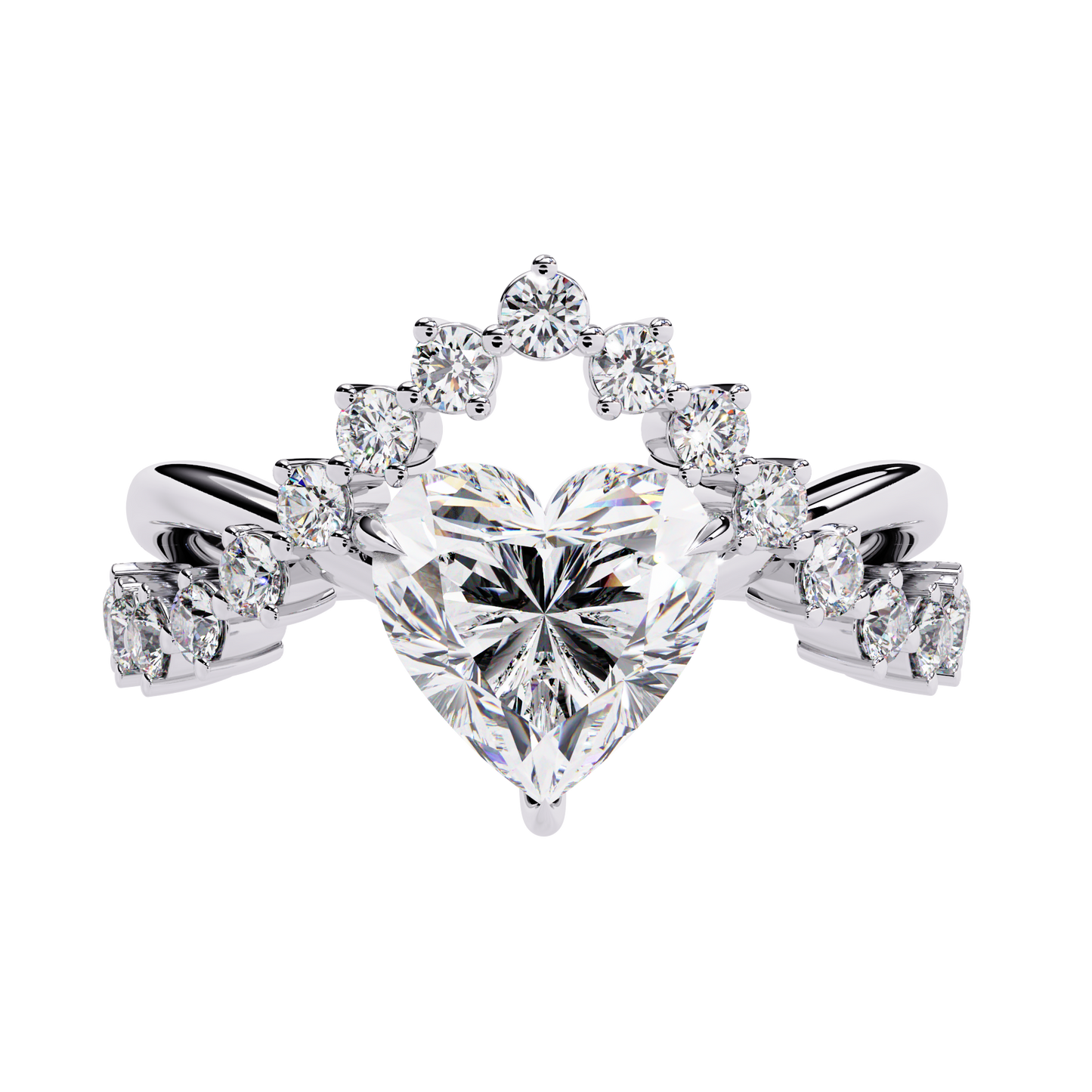Royal Heart Diamond Ring