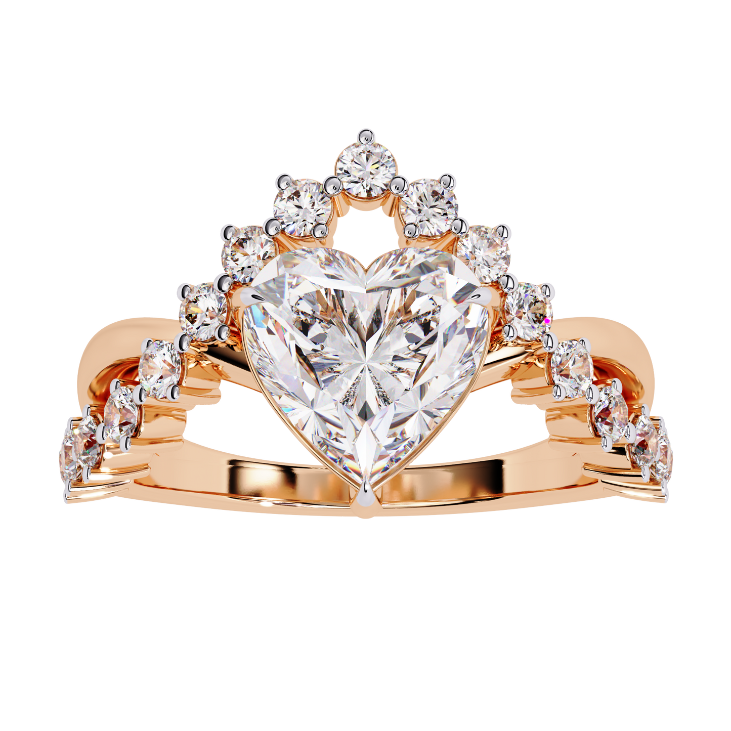 Royal Heart Diamond Ring
