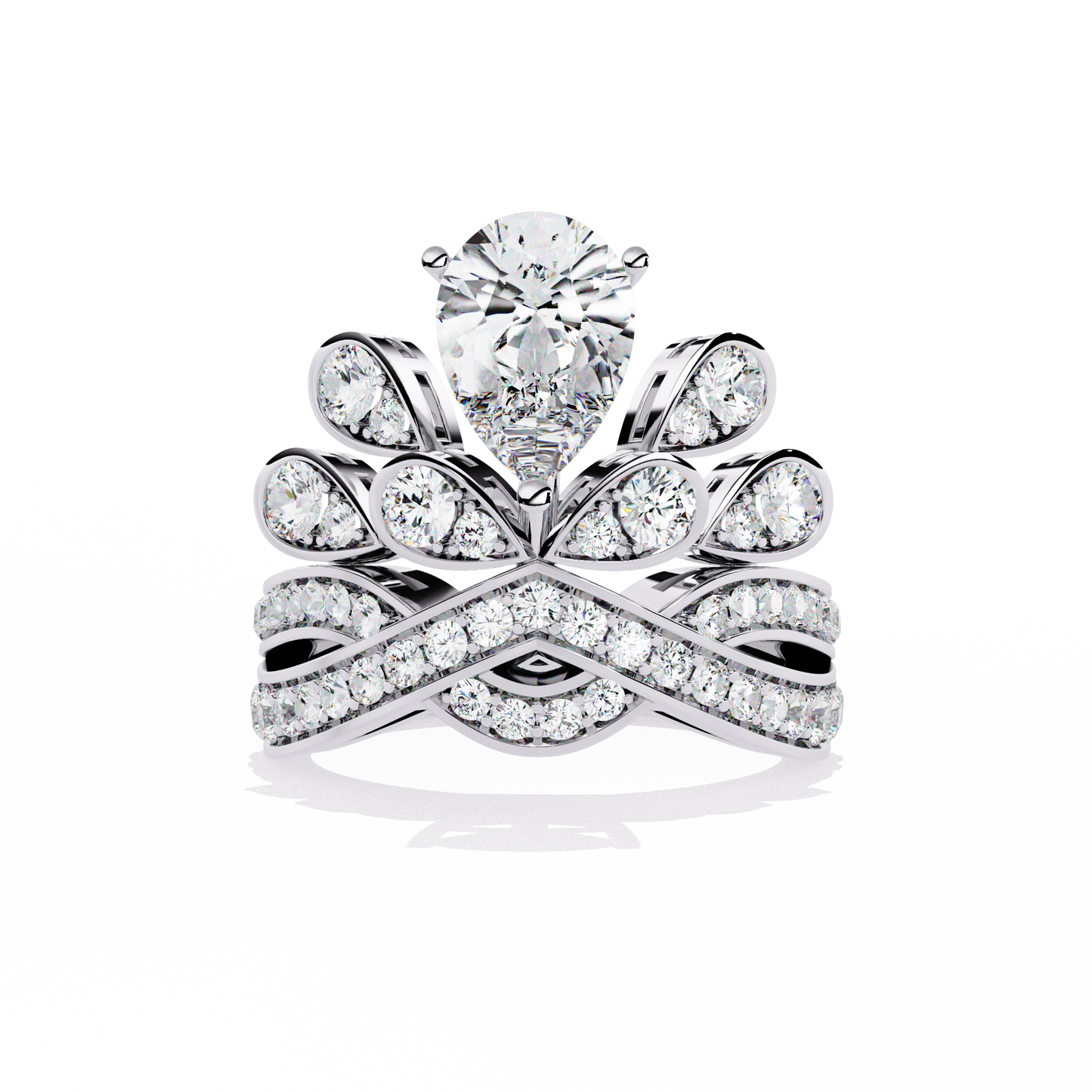 Crown Luster Solitaire Ring