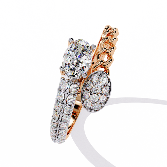 Luxe Emblem Solitaire Ring