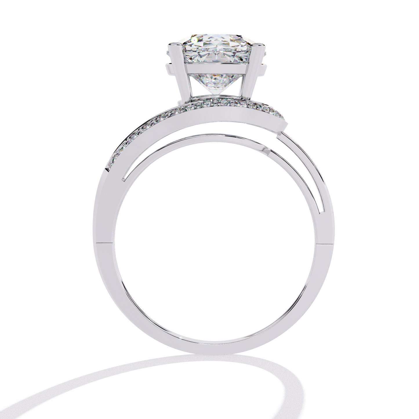 Twilight Embrace Solitaire Ring