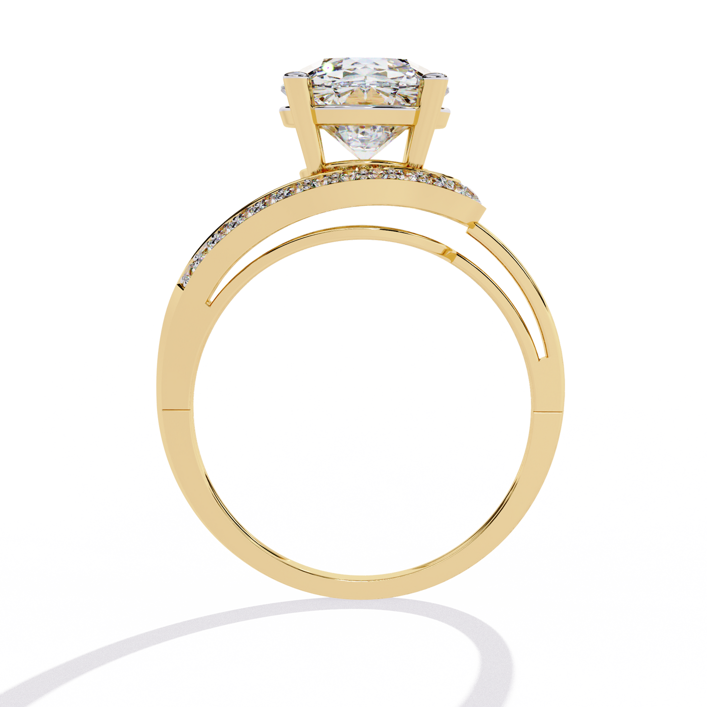 Twilight Embrace Solitaire Ring