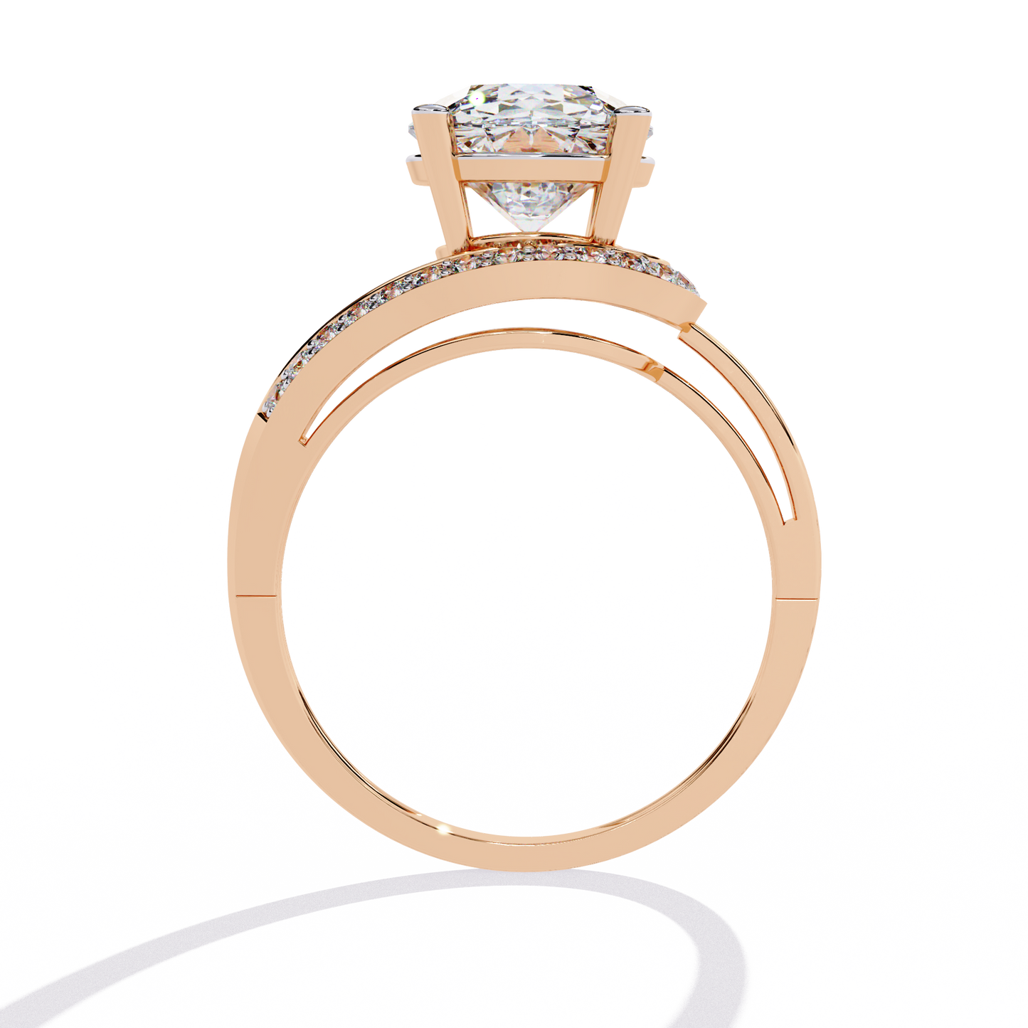 Twilight Embrace Solitaire Ring
