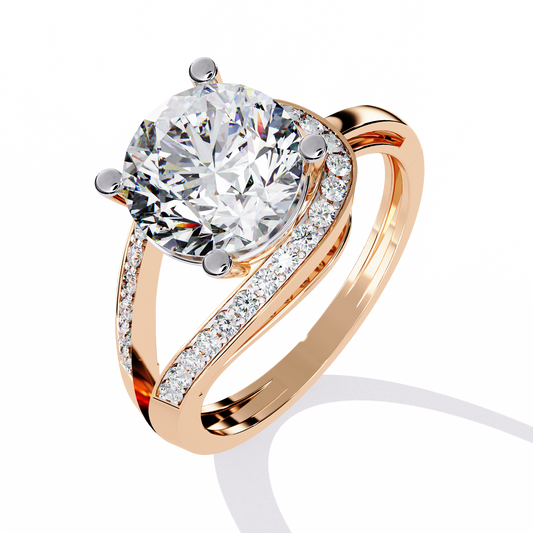 Twilight Embrace Solitaire Ring