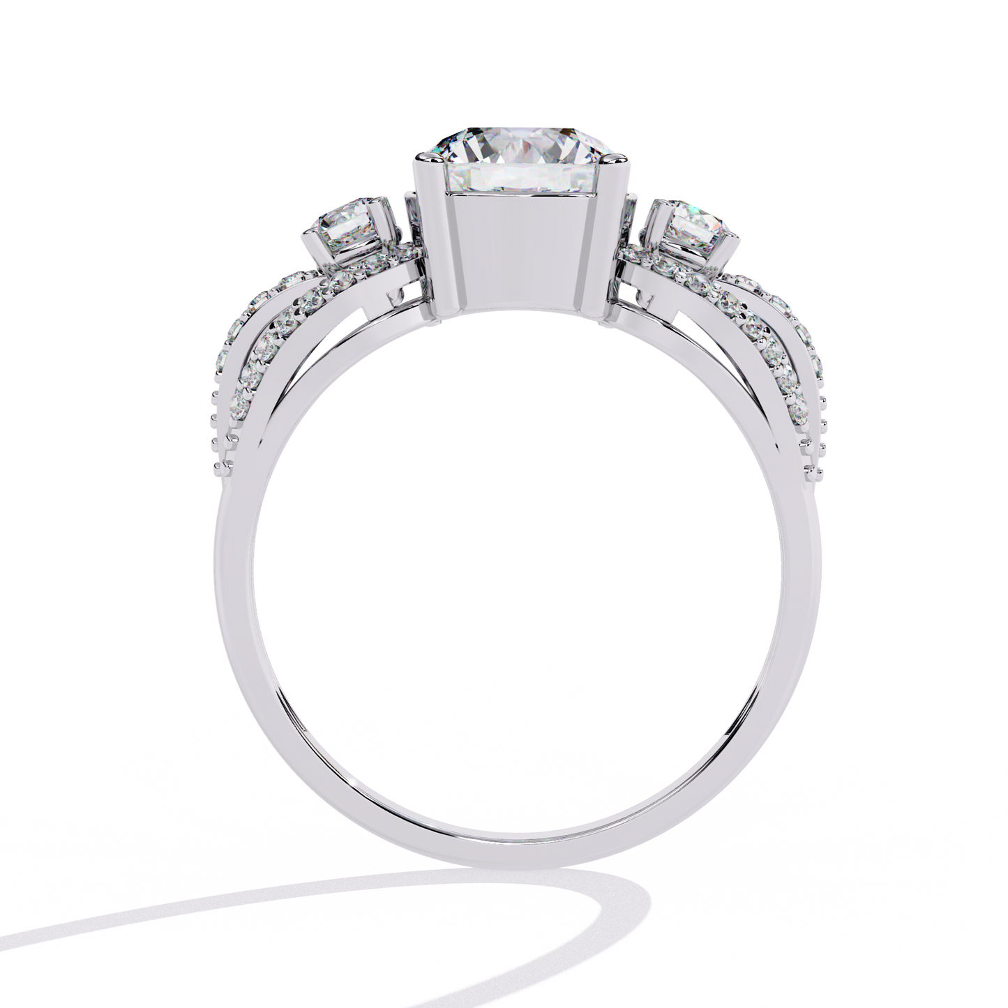 Eternal Halo Solitaire Ring