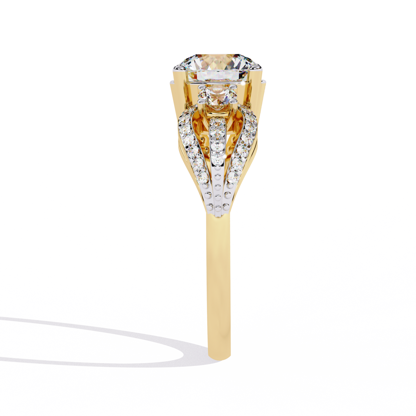 Eternal Halo Solitaire Ring