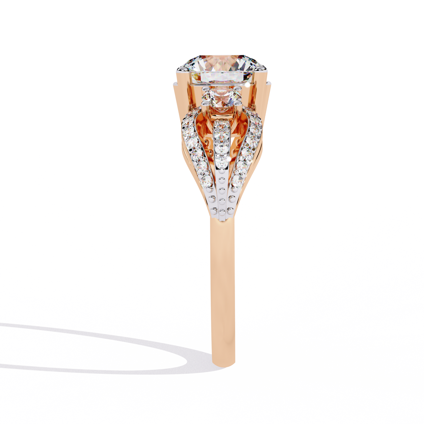 Eternal Halo Solitaire Ring