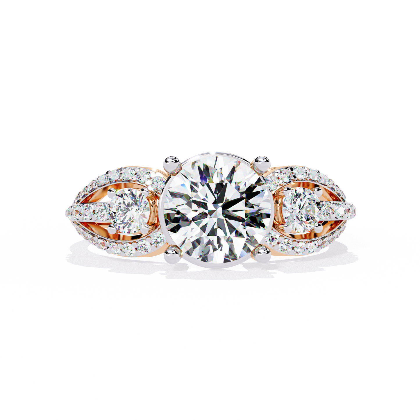 Eternal Halo Solitaire Ring