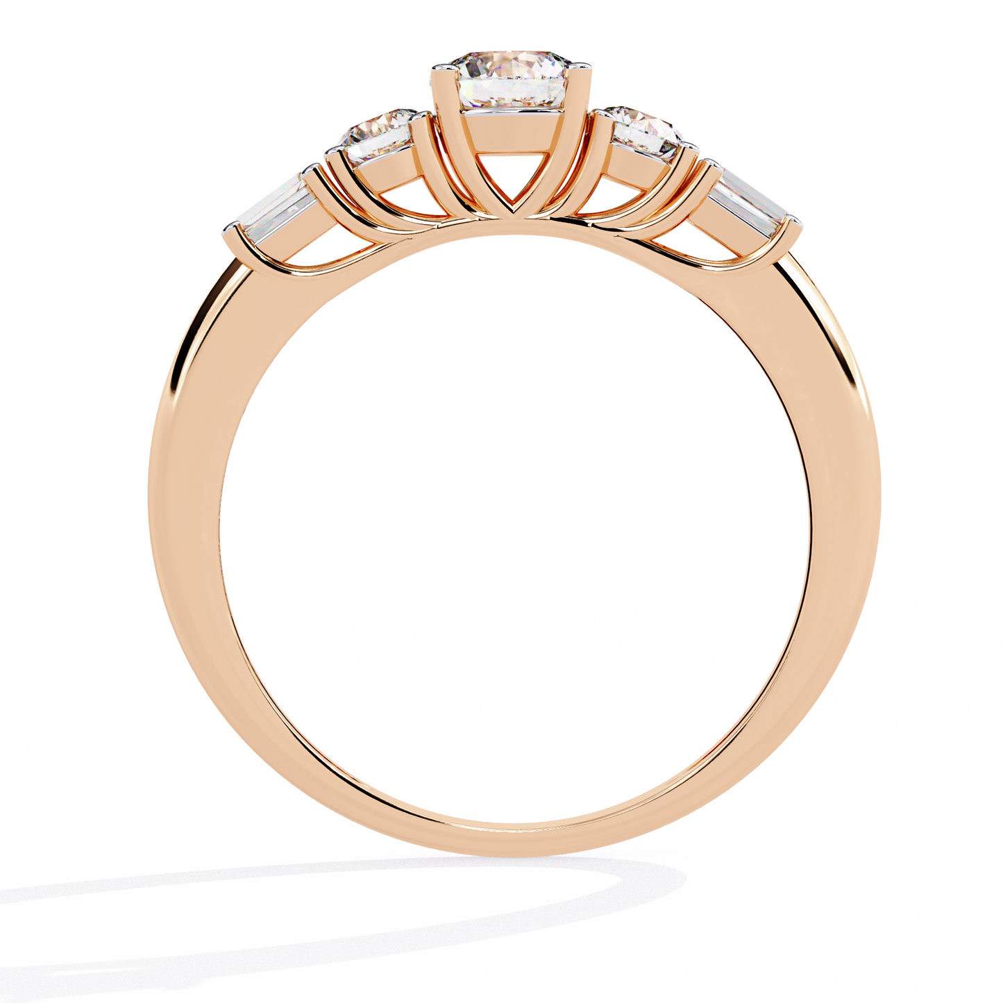 Dual Destiny Diamond Engagement Ring