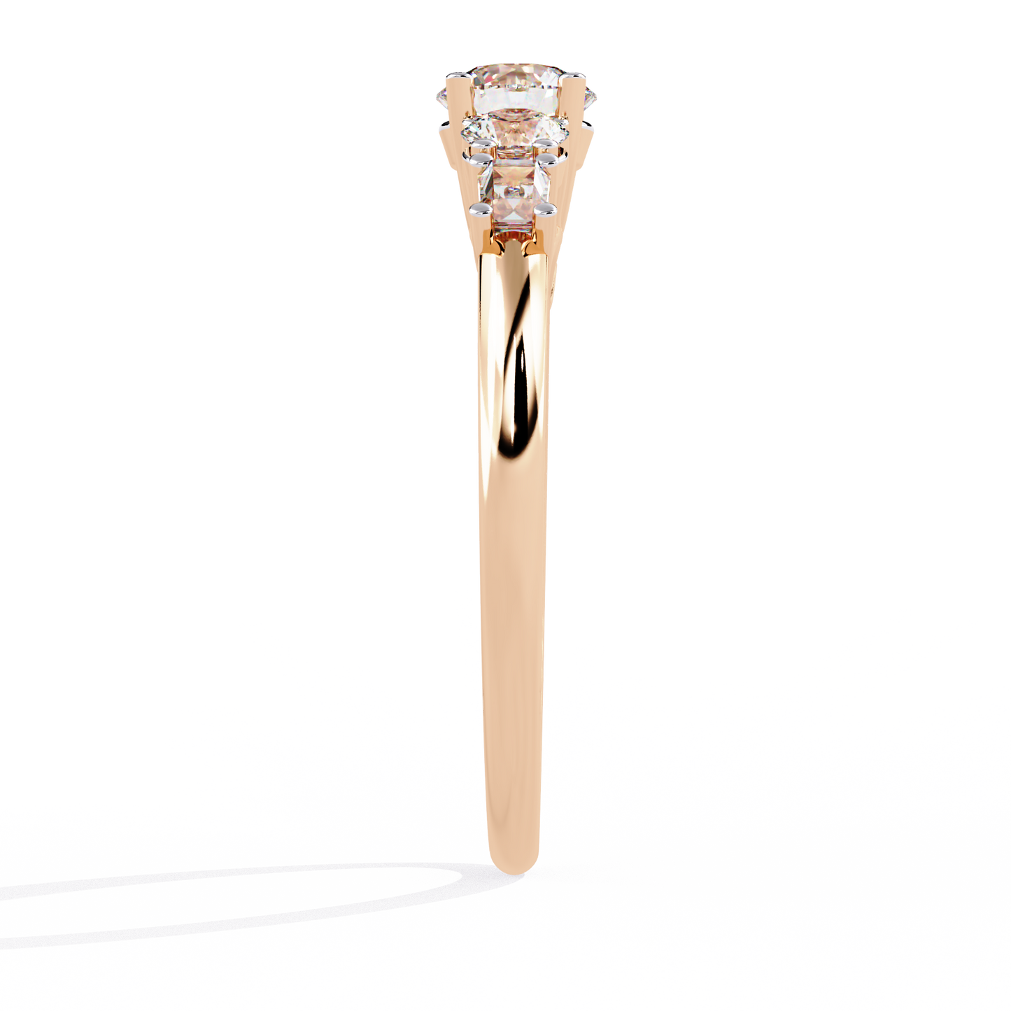 Dual Destiny Diamond Engagement Ring
