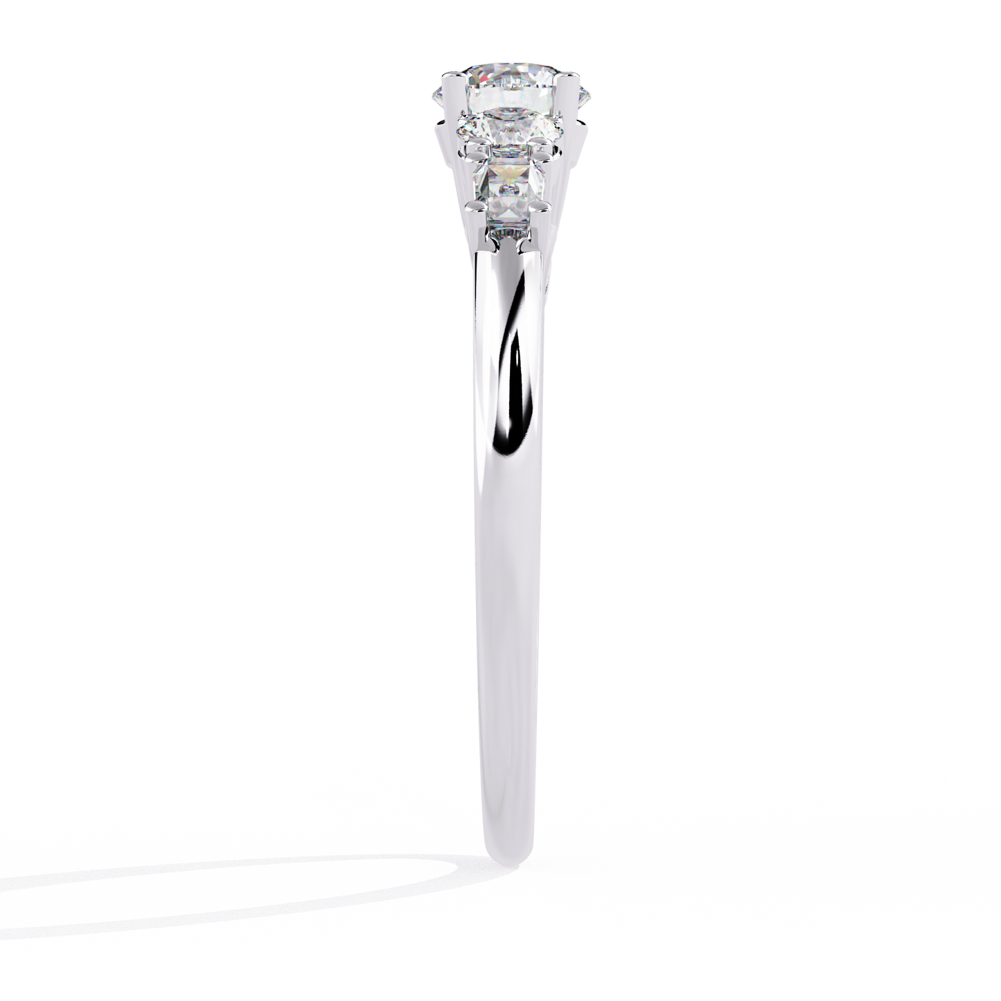 Dual Destiny Diamond Engagement Ring