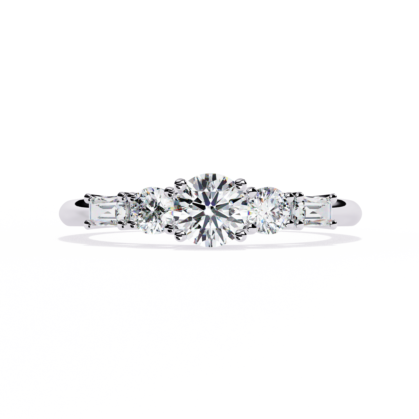 Dual Destiny Diamond Engagement Ring