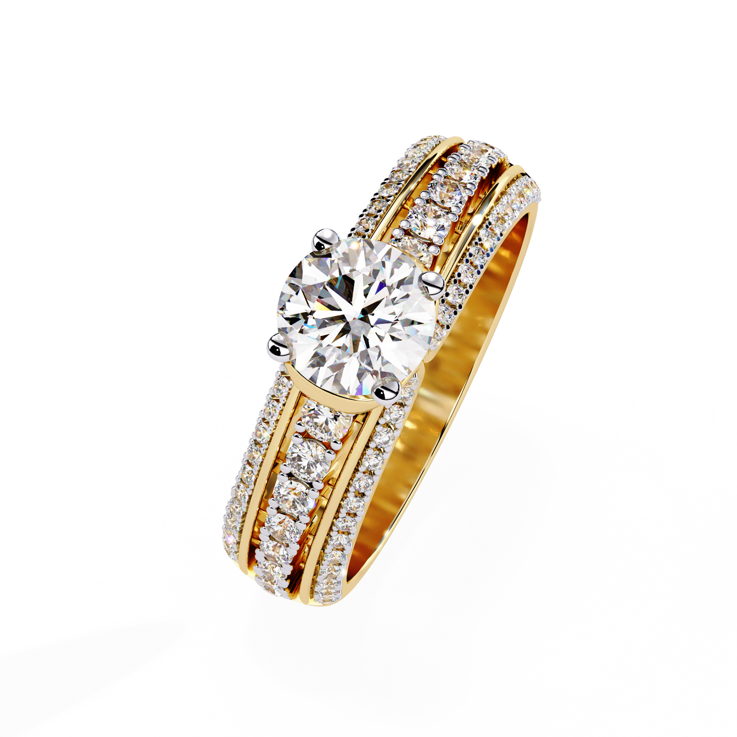 Victorian Grace Solitaire Ring