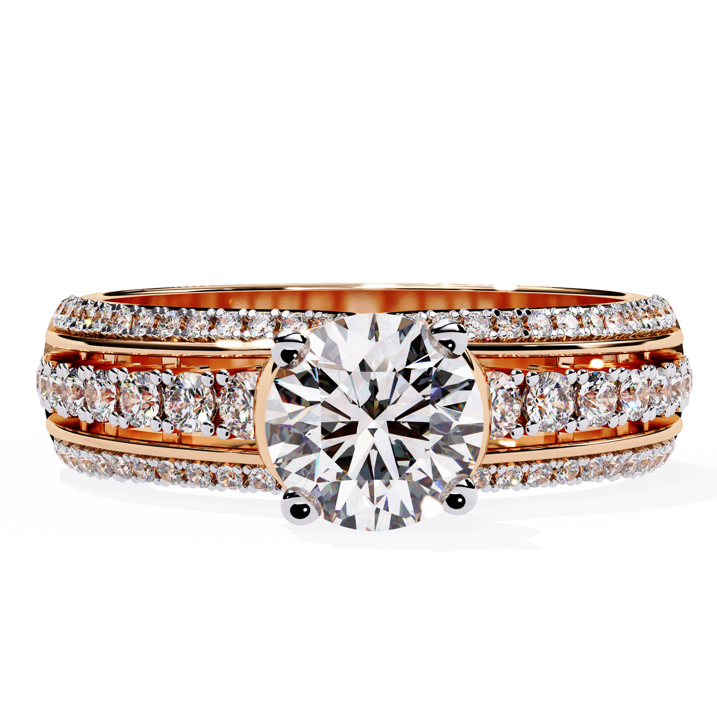 Victorian Grace Solitaire Ring