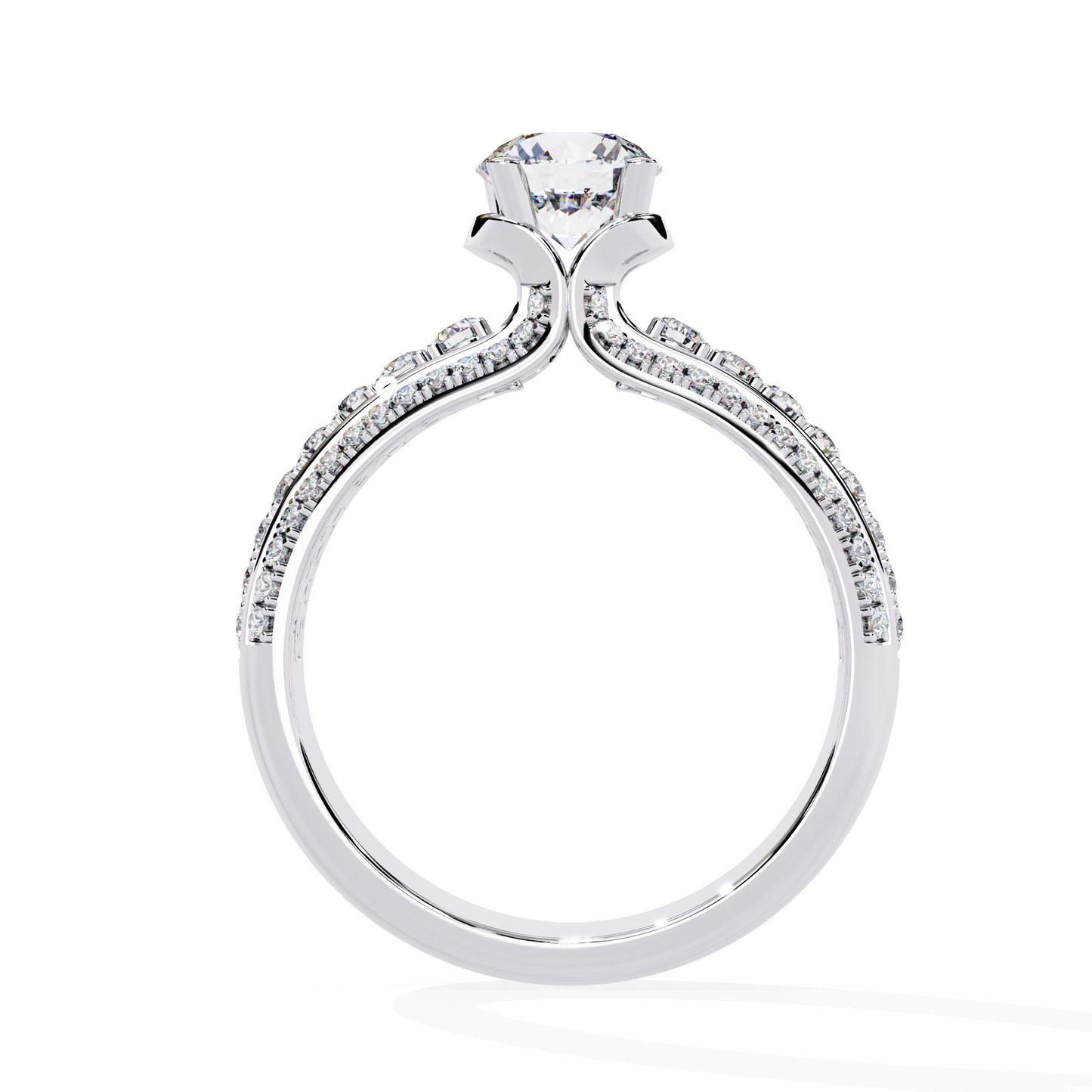 Victorian Grace Solitaire Ring