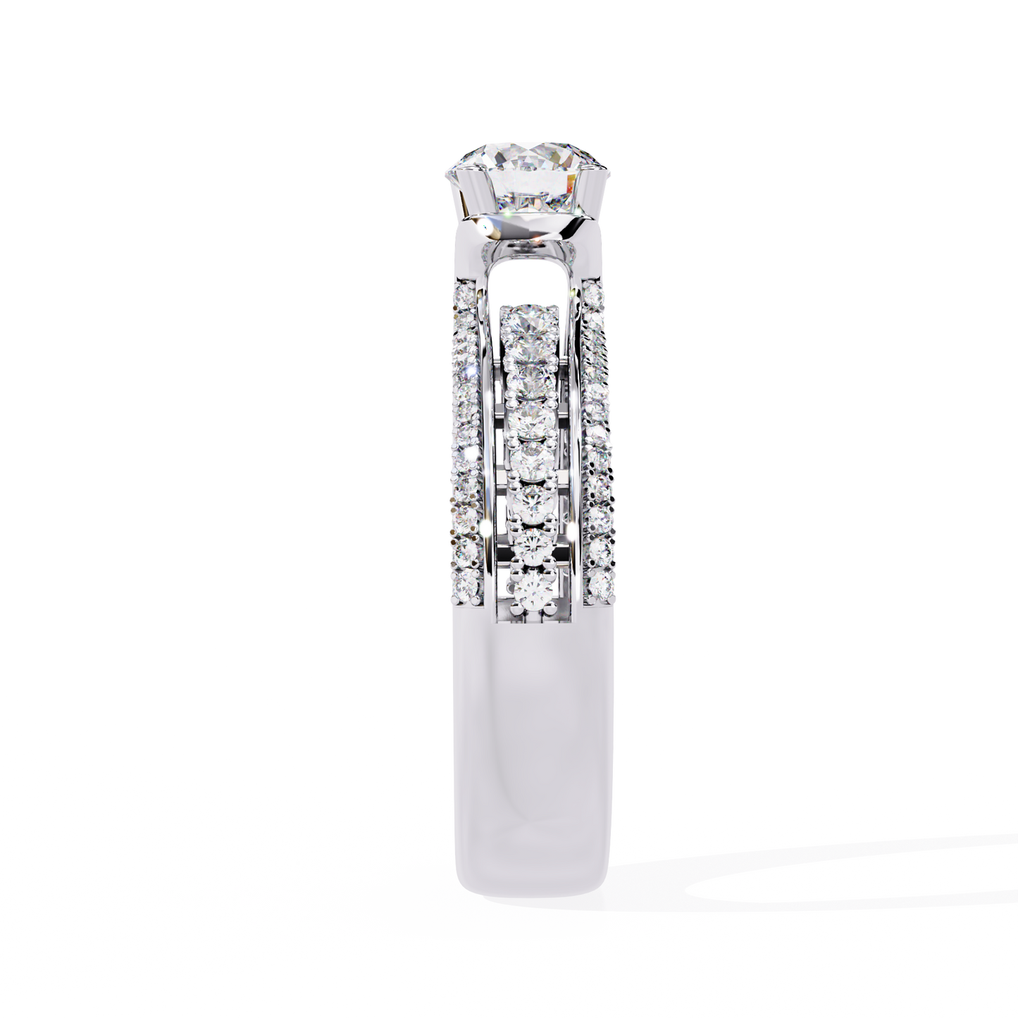Victorian Grace Solitaire Ring
