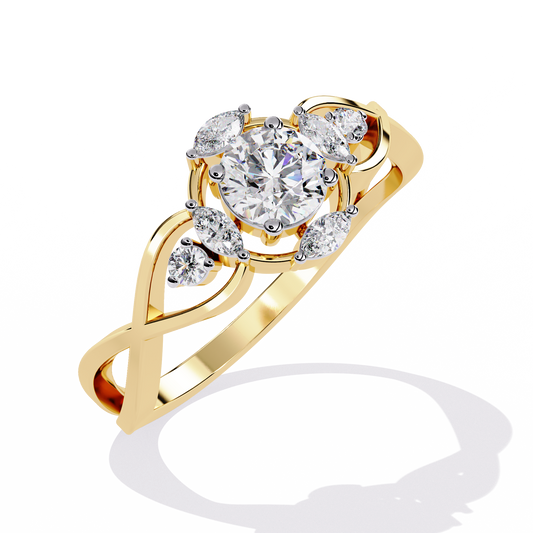 Eternal Fleur Solitaire Ring