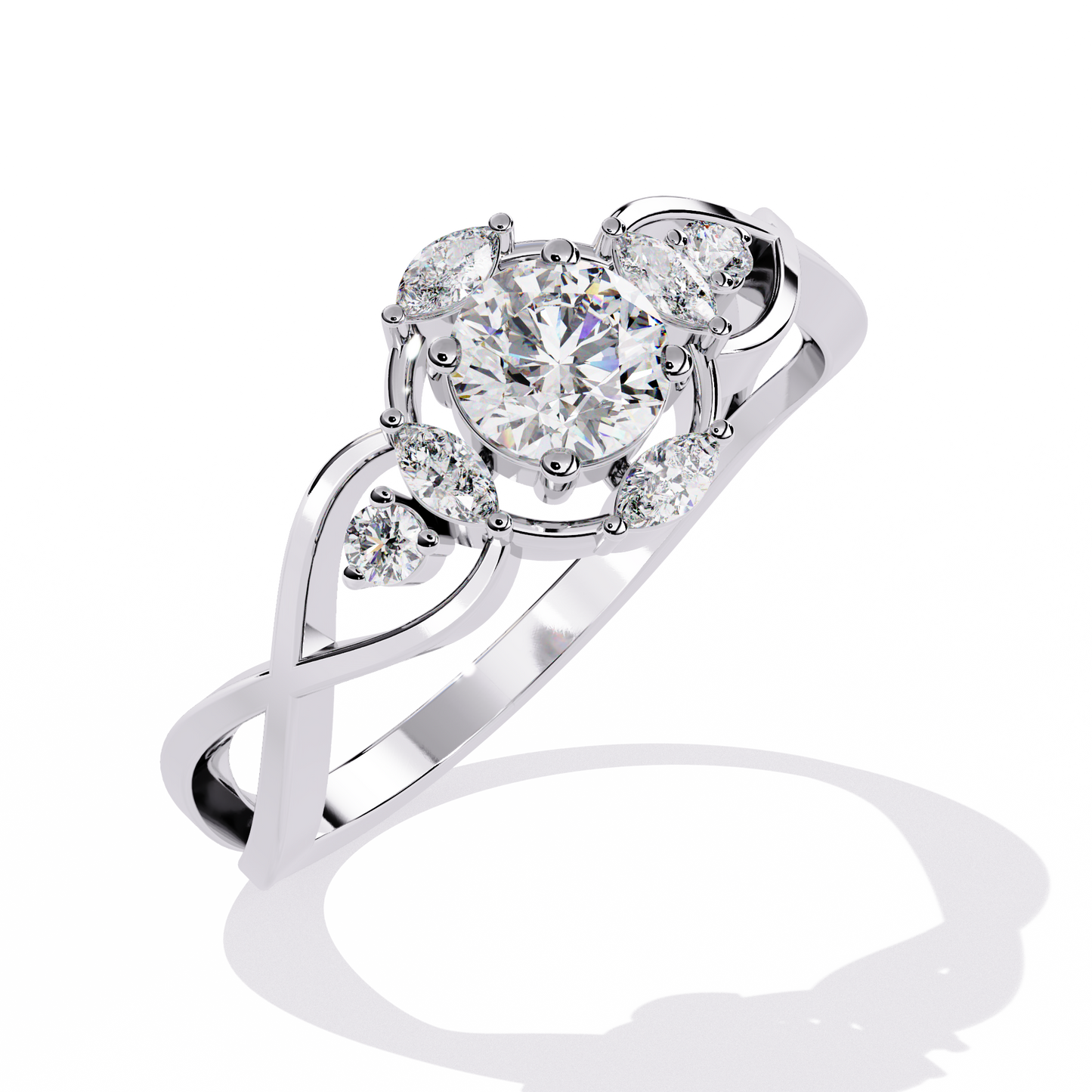 Eternal Fleur Solitaire Ring