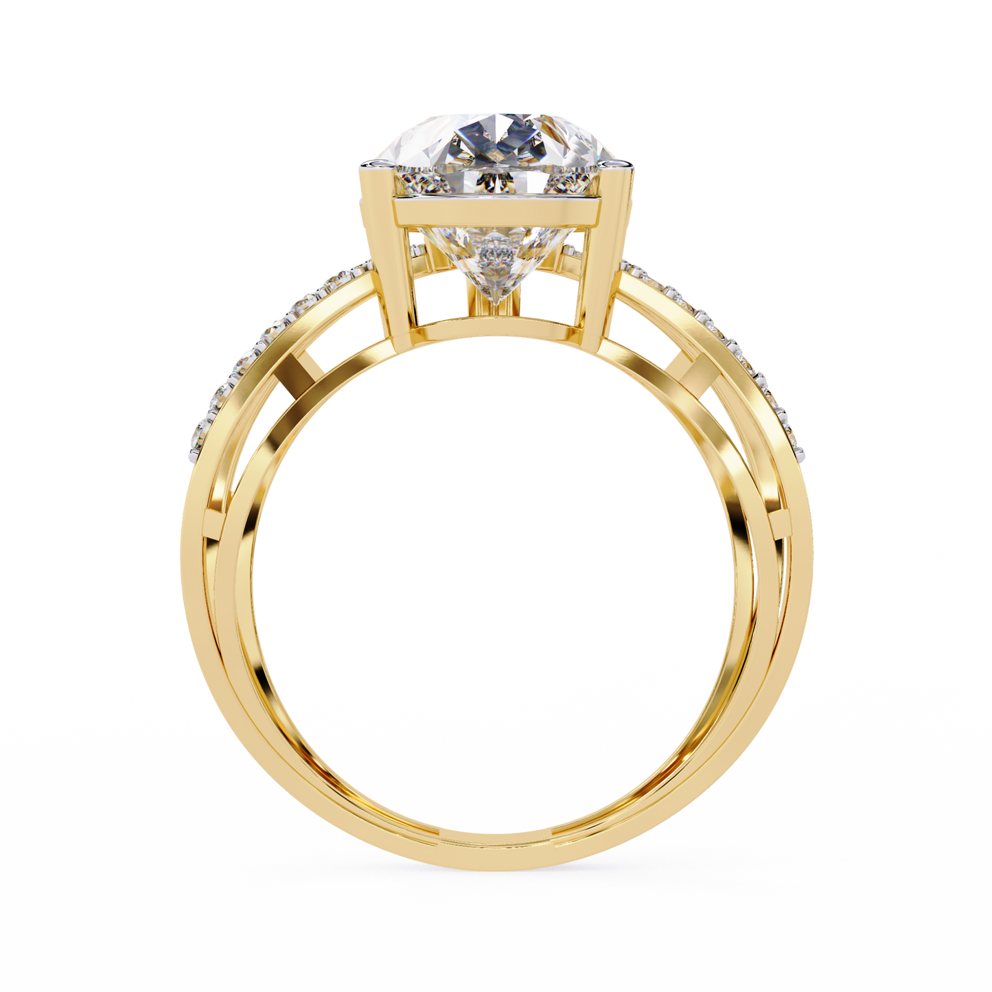 Aurora’s Embrace Solitaire Ring