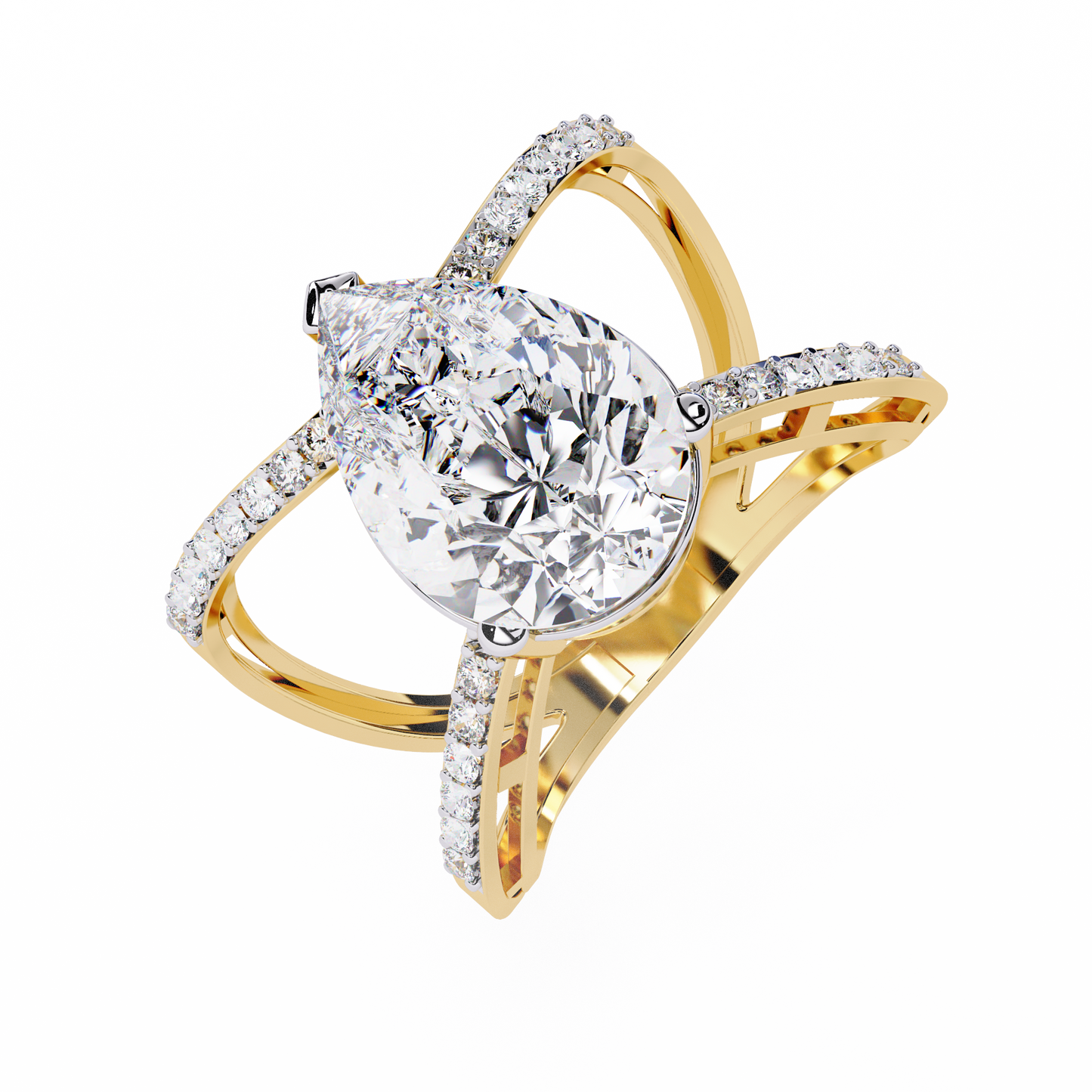 Aurora’s Embrace Solitaire Ring