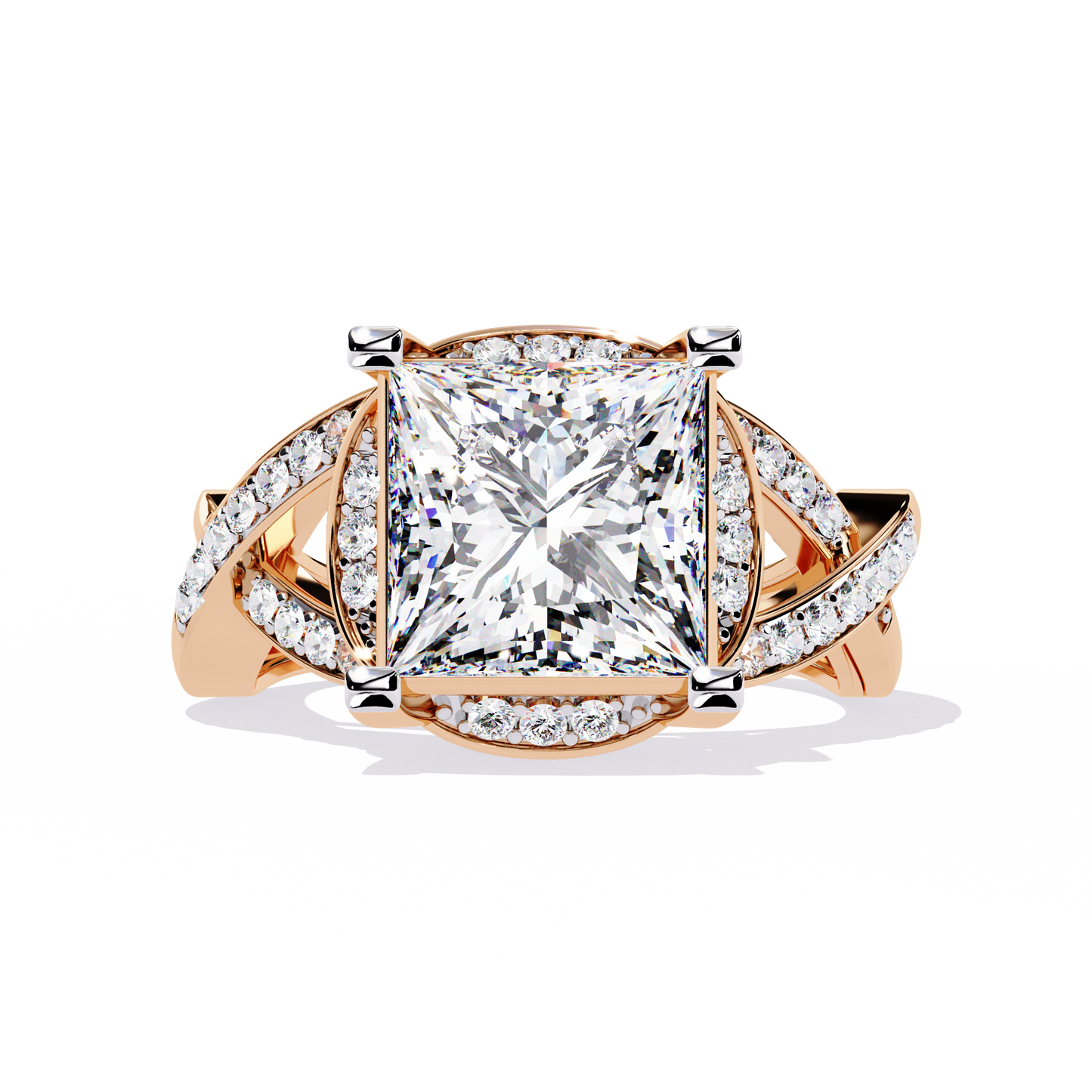 Velvet Crown Solitaire Ring