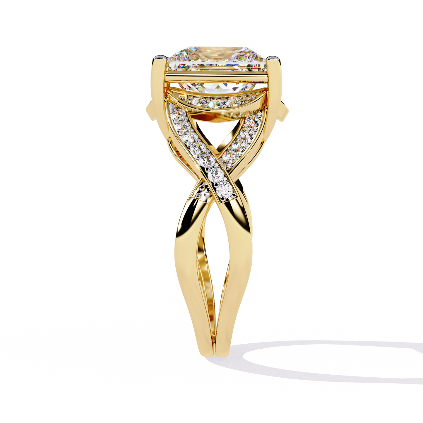 Velvet Crown Solitaire Ring