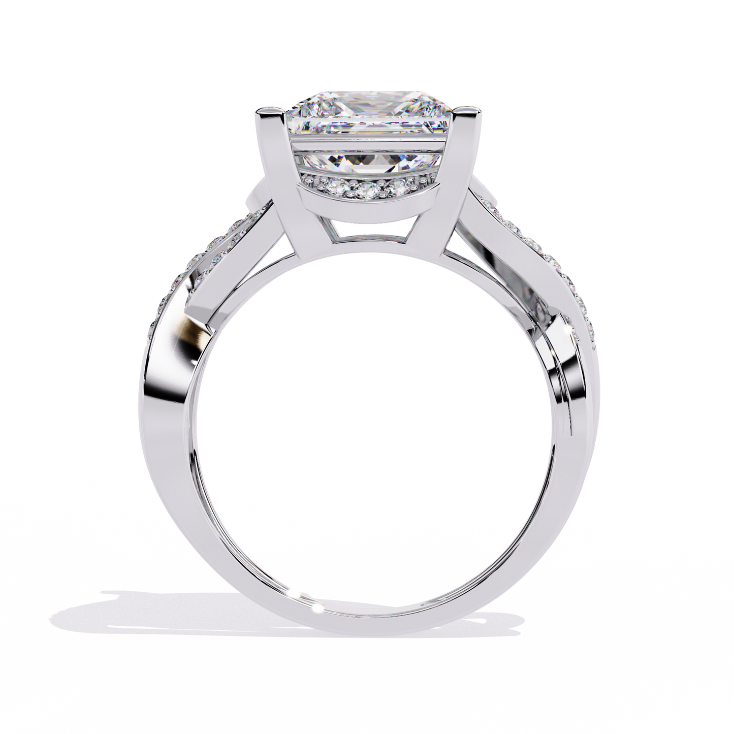 Velvet Crown Solitaire Ring