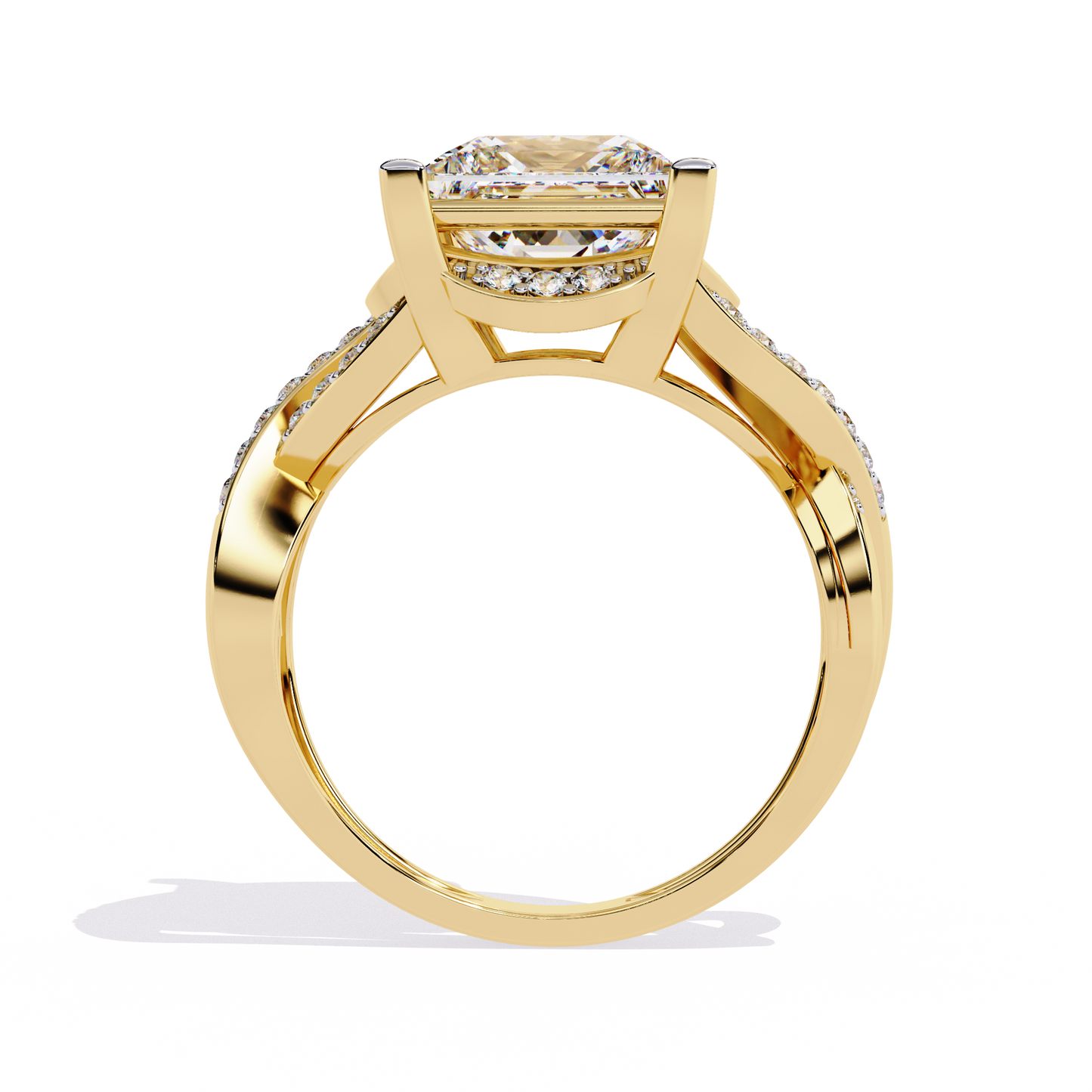 Velvet Crown Solitaire Ring