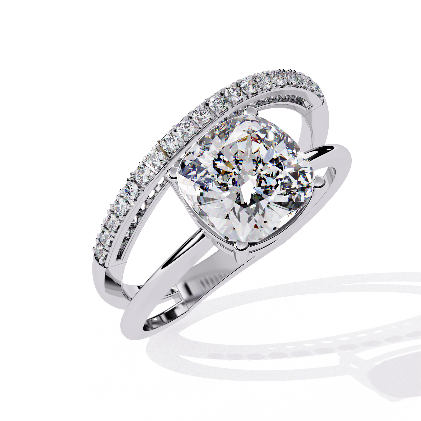 Harmony Duet Solitaire Ring