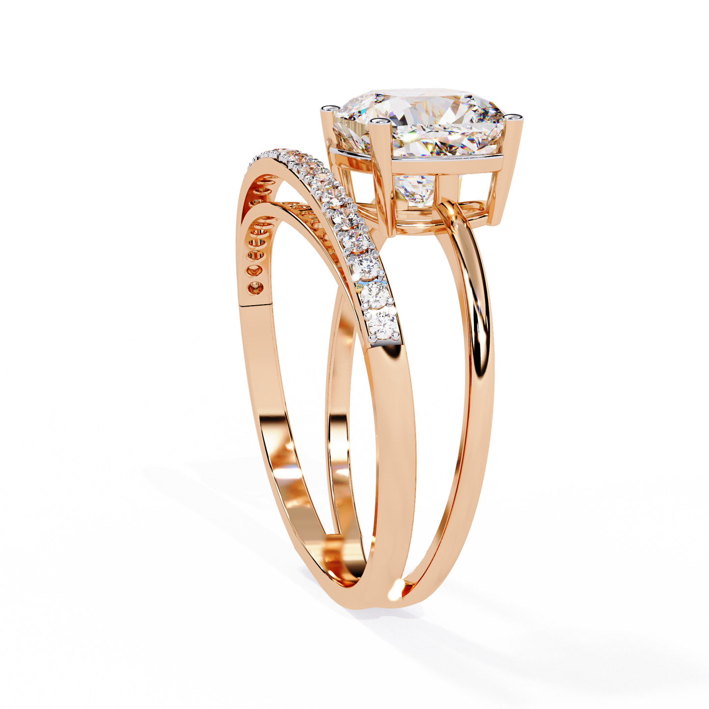 Harmony Duet Solitaire Ring
